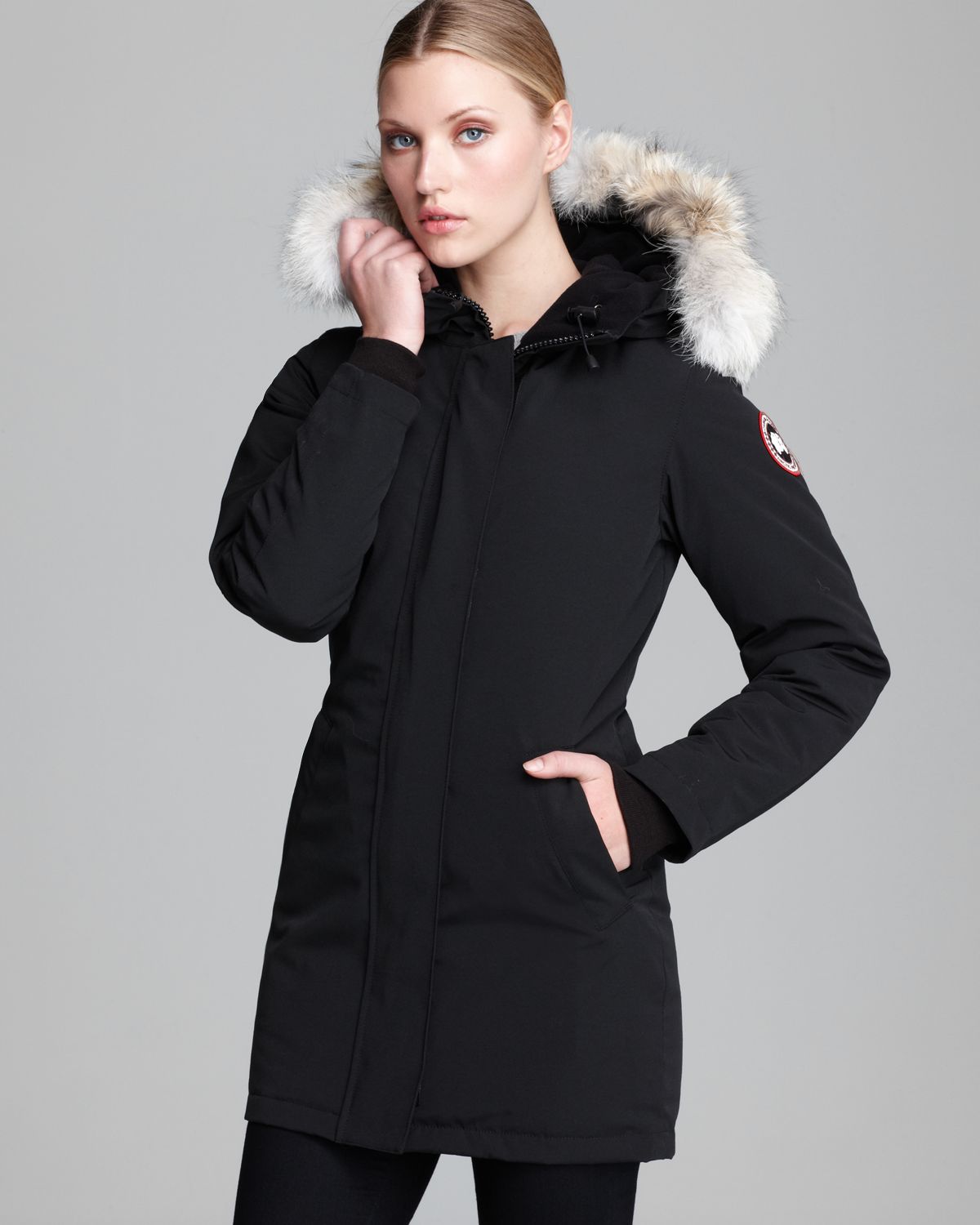 Canada Goose kids sale price - Canada goose Victoria Coat in Black | Lyst