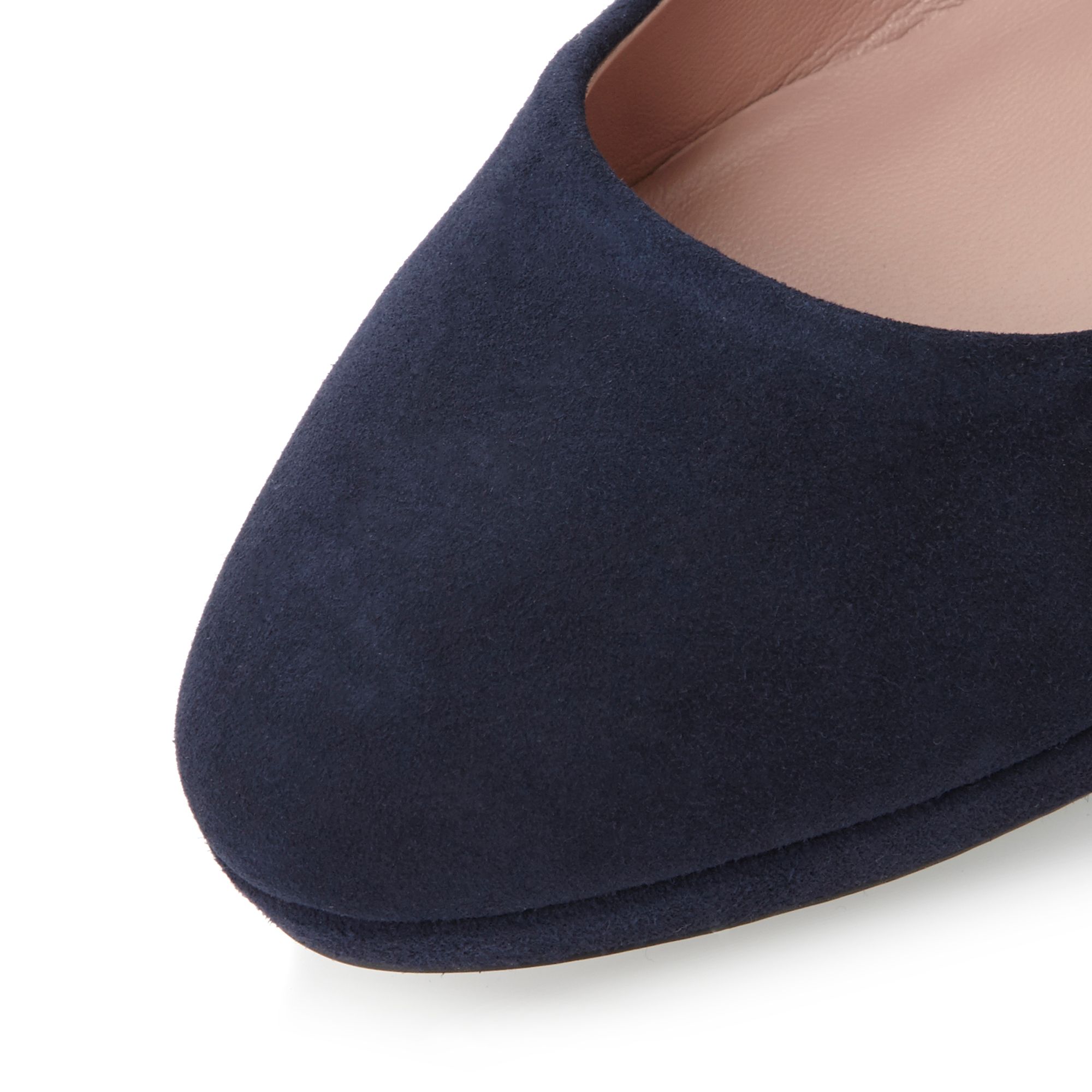 dune navy wedges