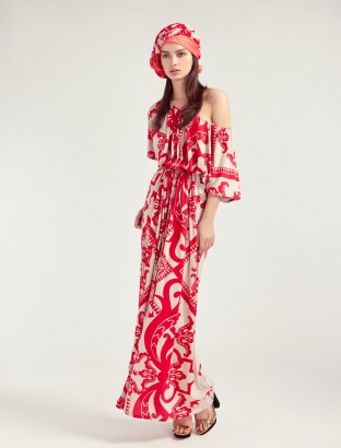 alice temperley red and white stripe