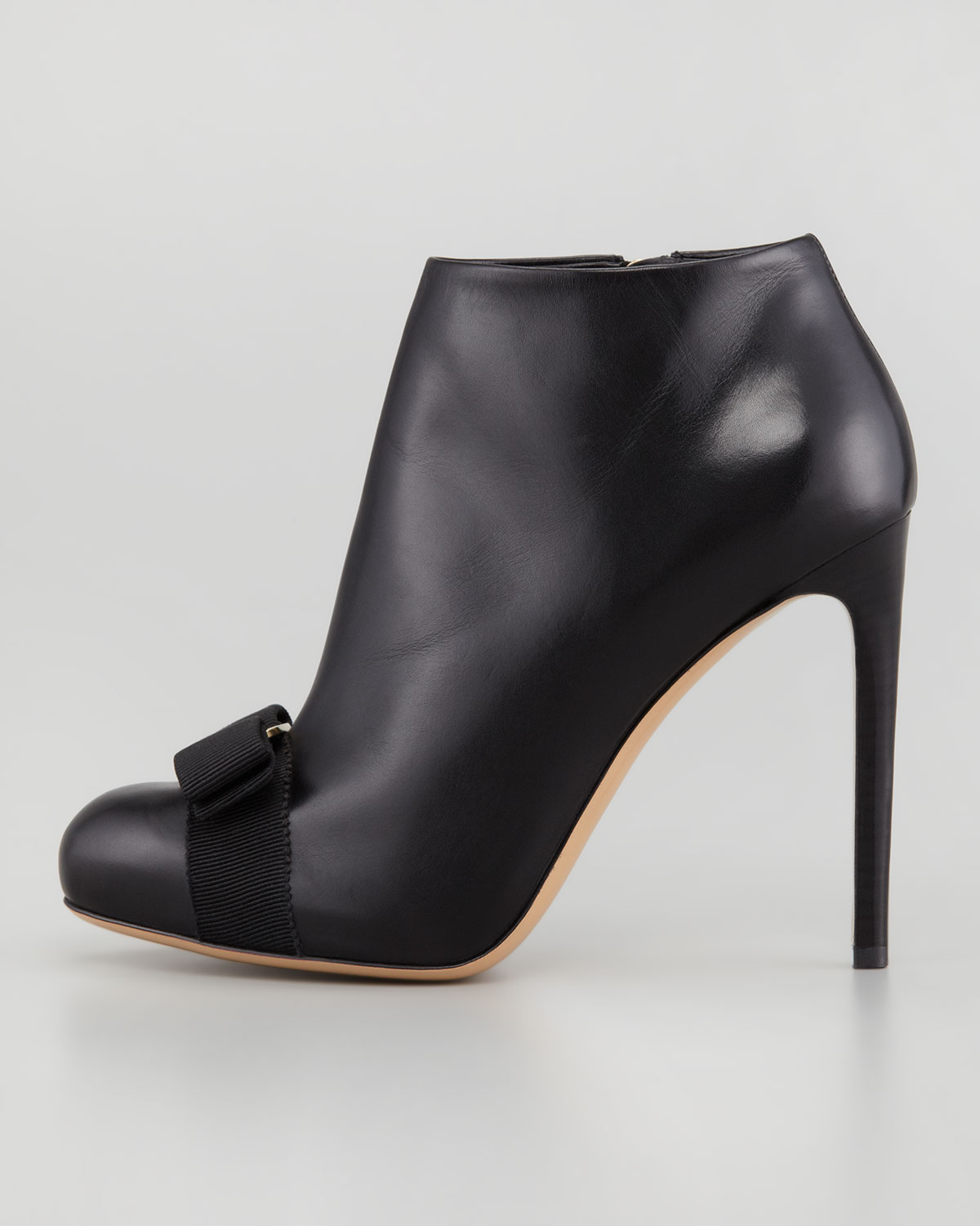 ferragamo bow booties