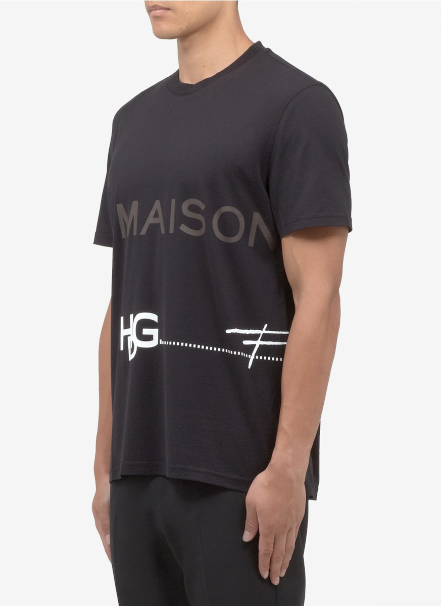 Givenchy Maison Cotton T-shirt in Black 