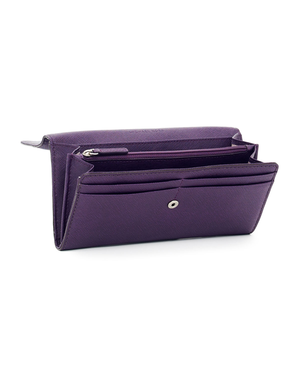 michael kors hamilton wallet purple
