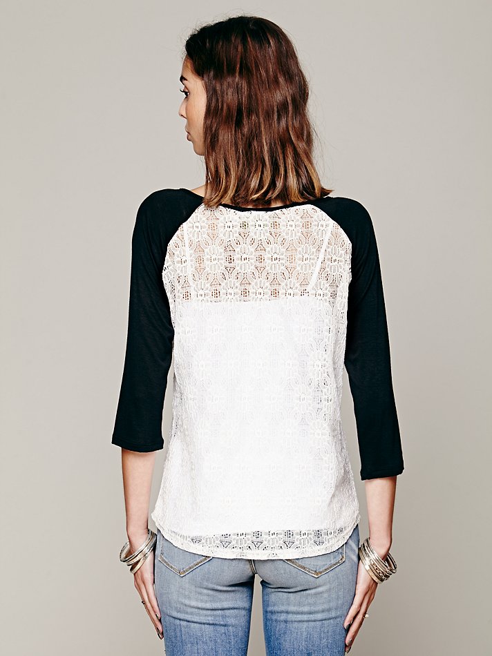 Plus Baseball Quarter Sleeve Top