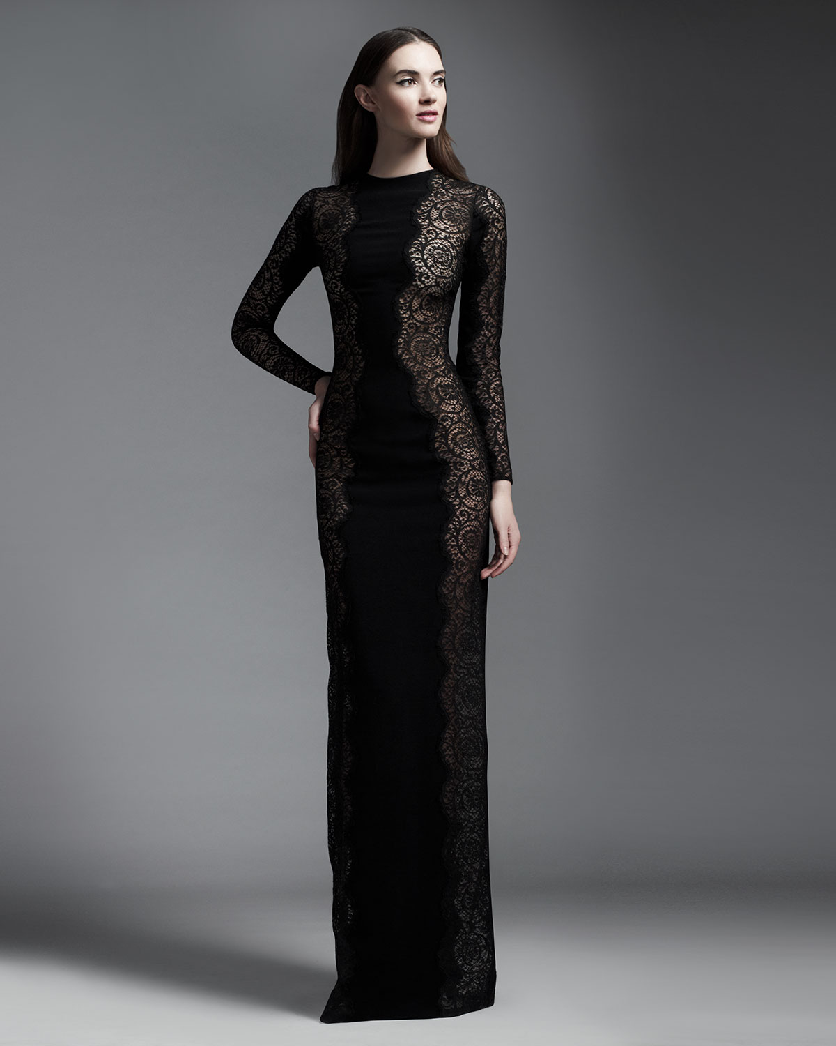 stella mccartney black lace dress