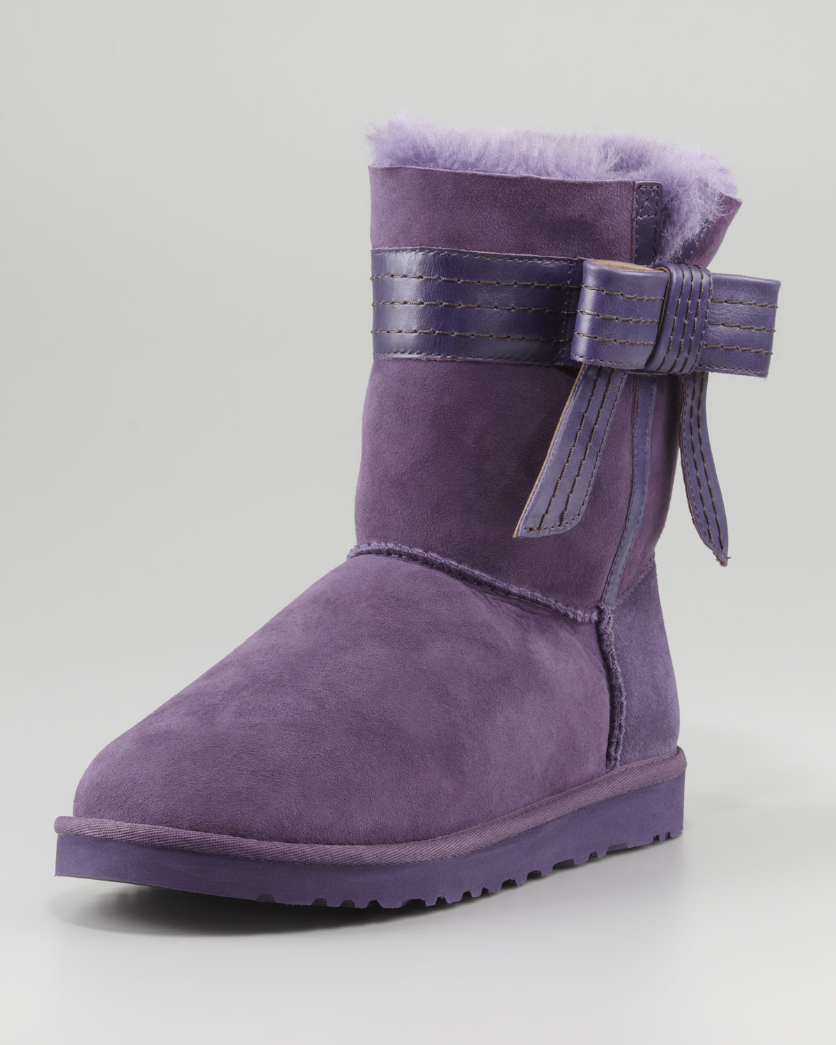 UGG Josette Leather Bowband Boot Purple - Lyst
