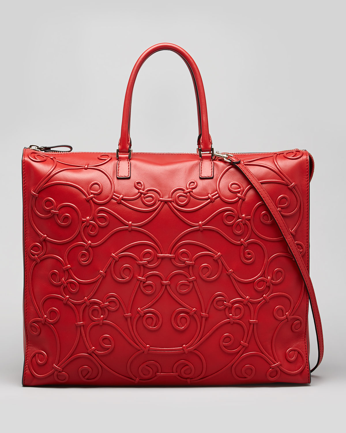 valentino tote bag red