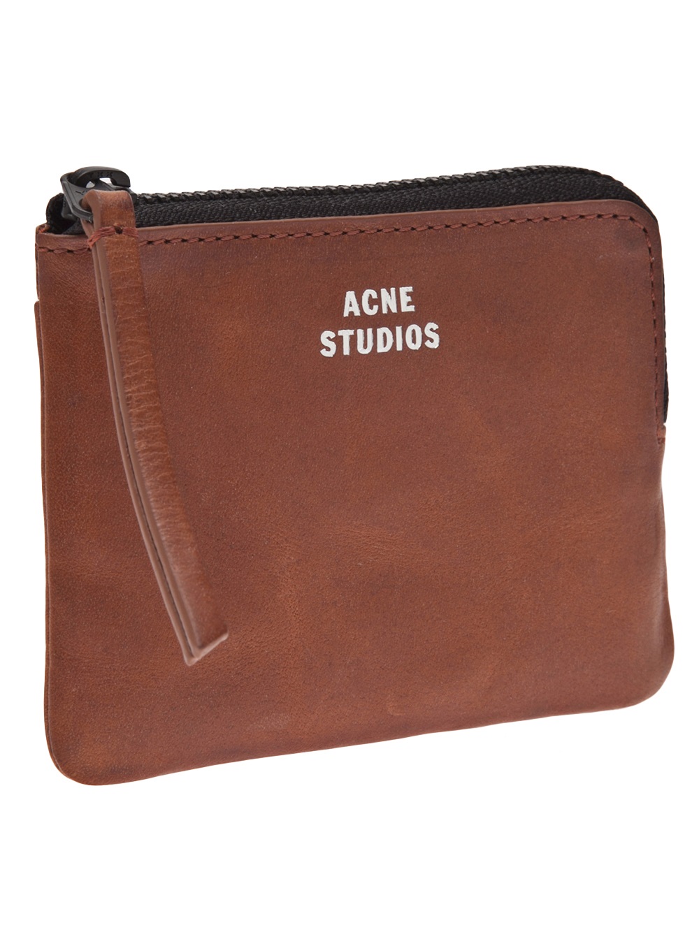 Acne Studios Zip Around Wallet in Brown - Lyst