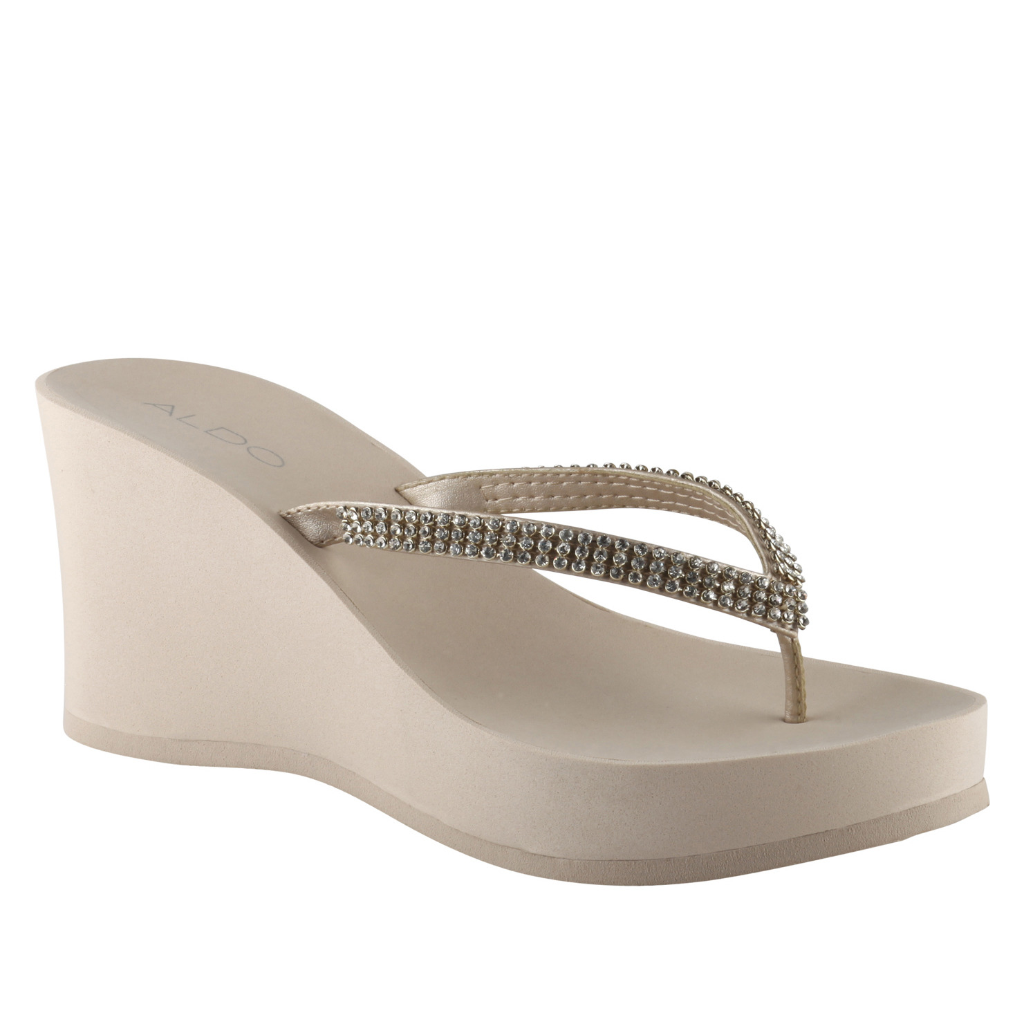 aldo wedge flip flops