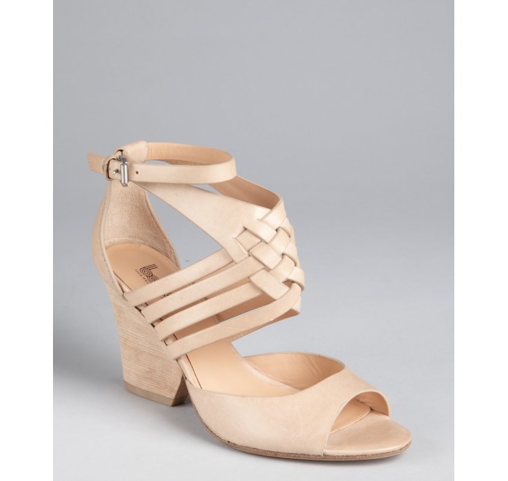 stacked heel sandals