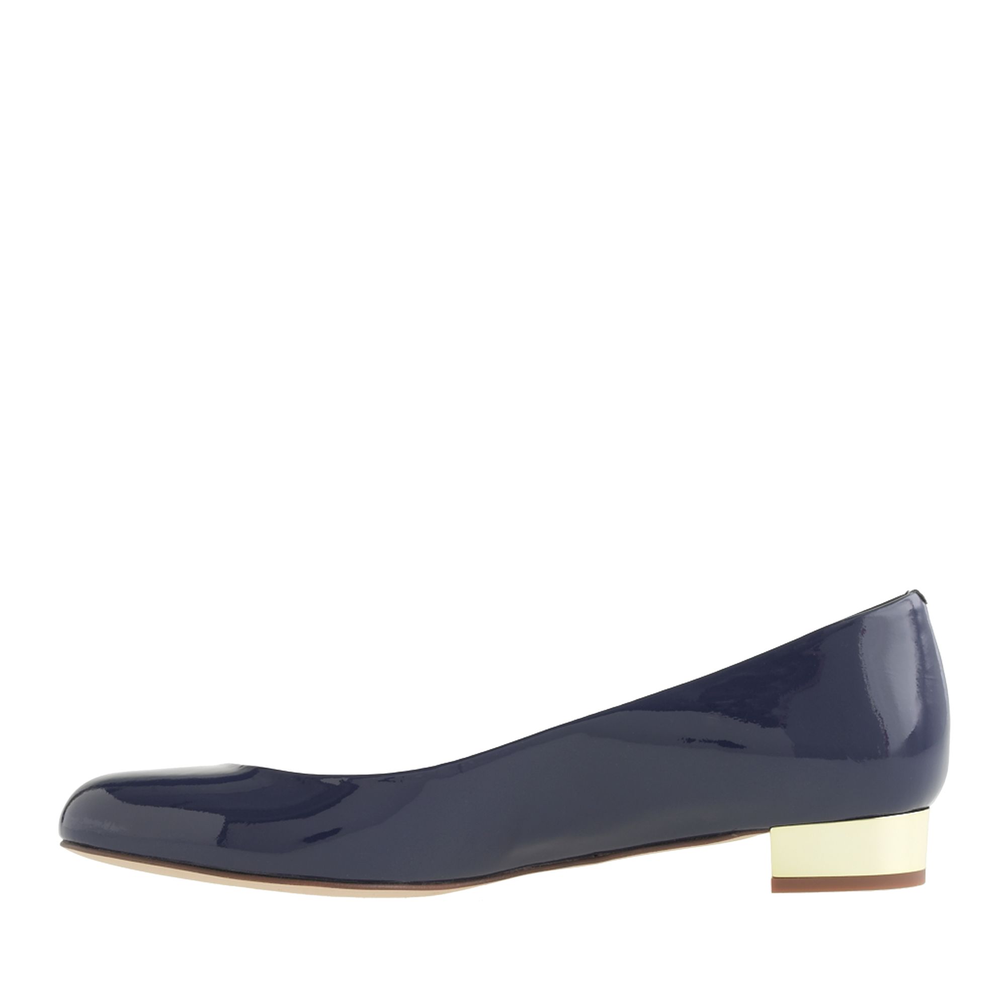 j crew navy flats