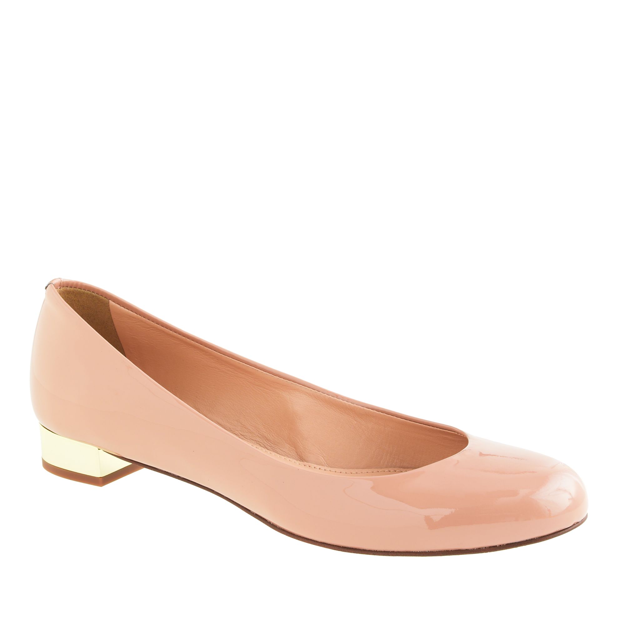 J.Crew Janey Patent Flats in Soft Desert (Pink) Lyst