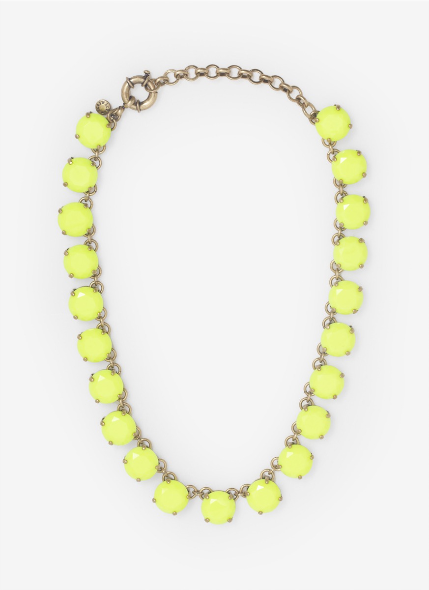Bright yellow best sale necklace