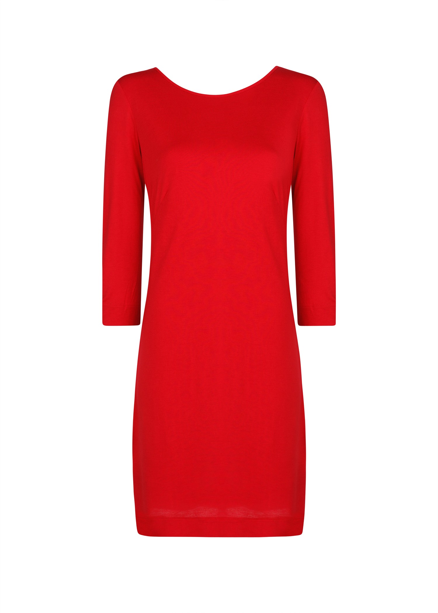 Mango Metal Detail Straight Fit Dress in Red | Lyst