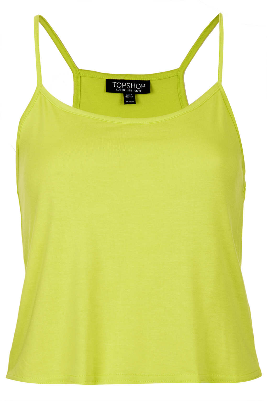 lime green cami top