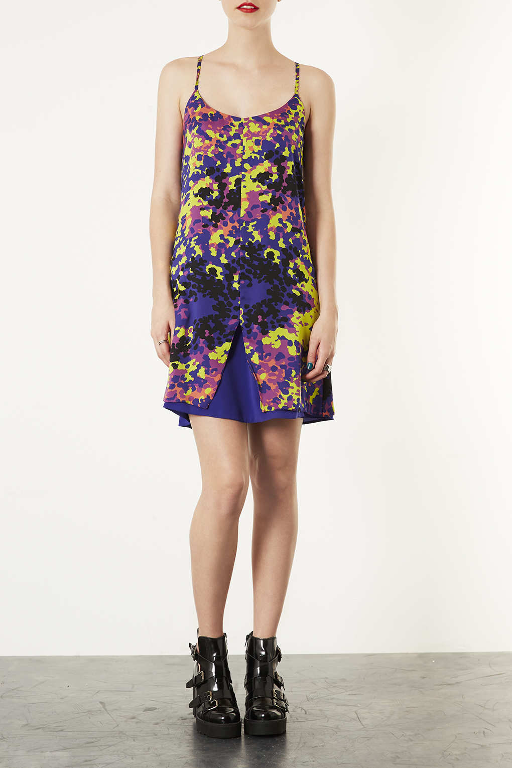 printed slip dress