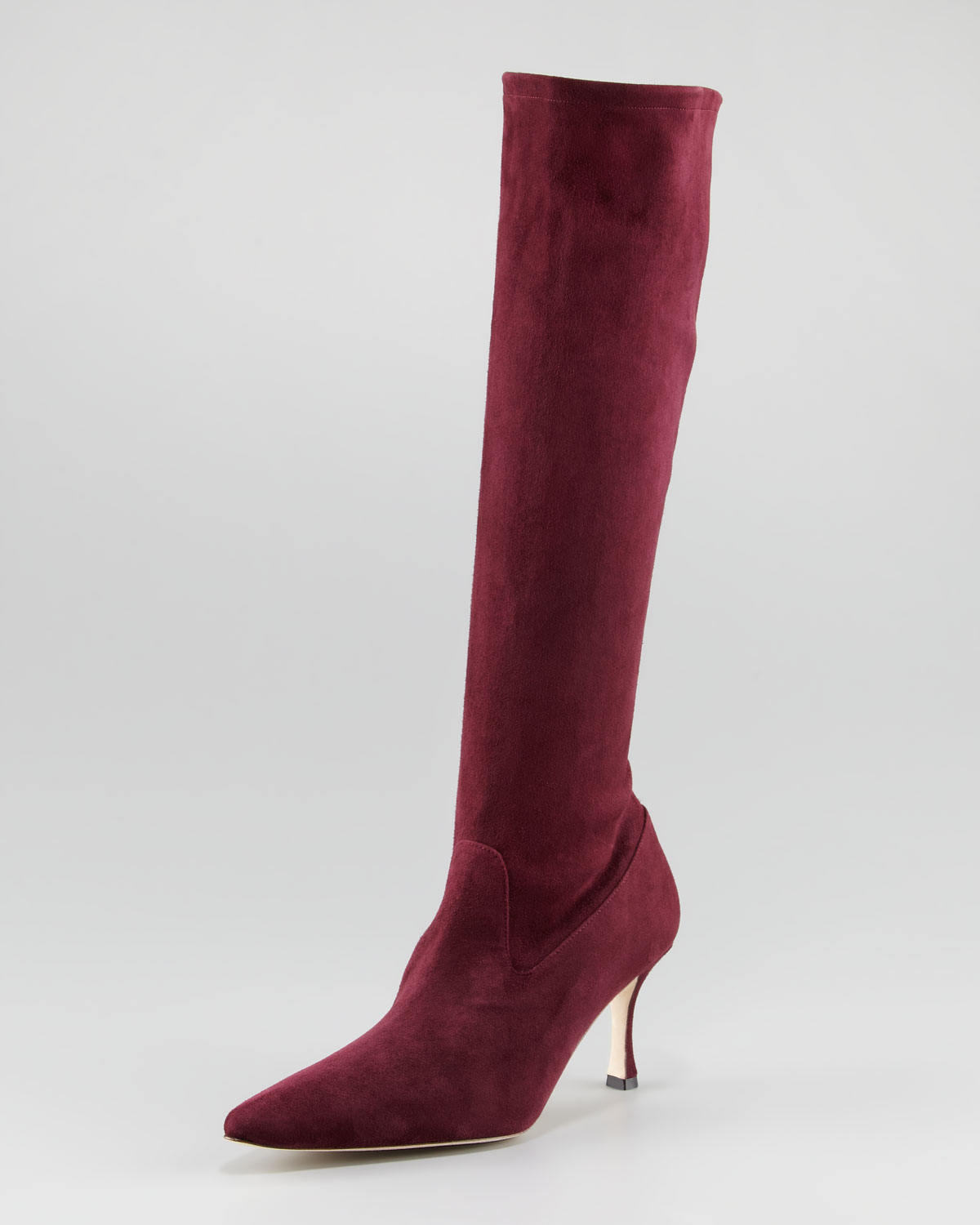 burgundy suede tall boots