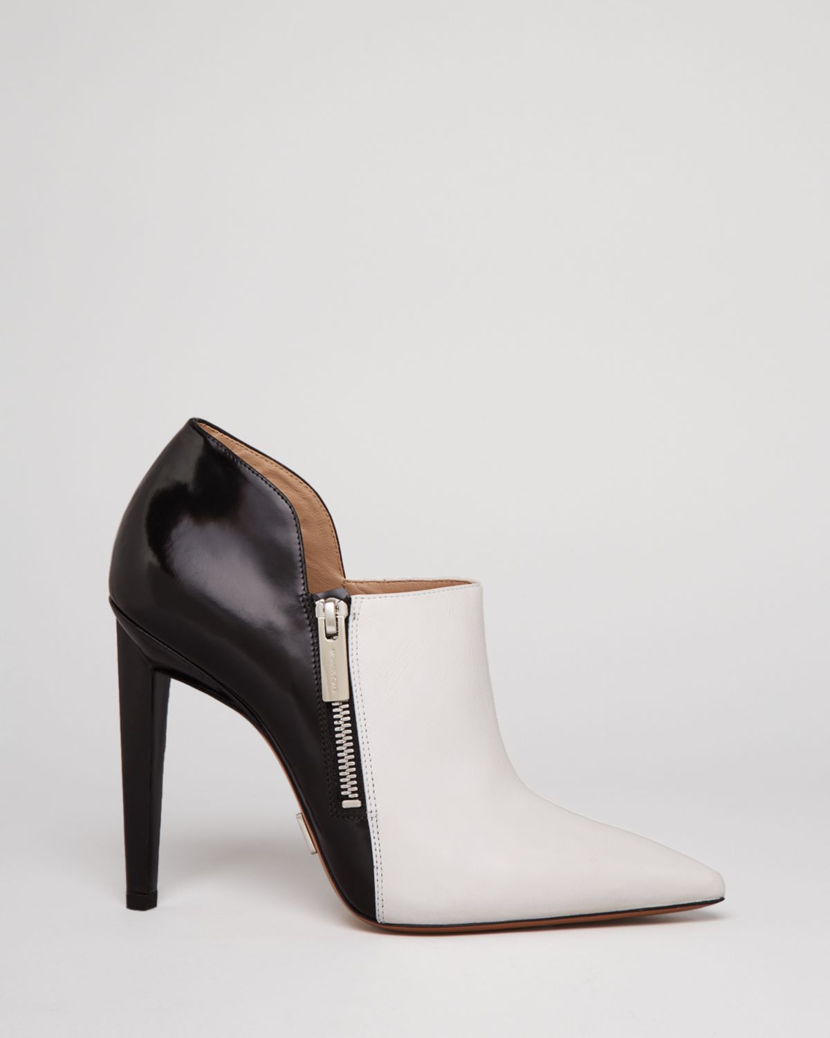 black pointed toe bootie