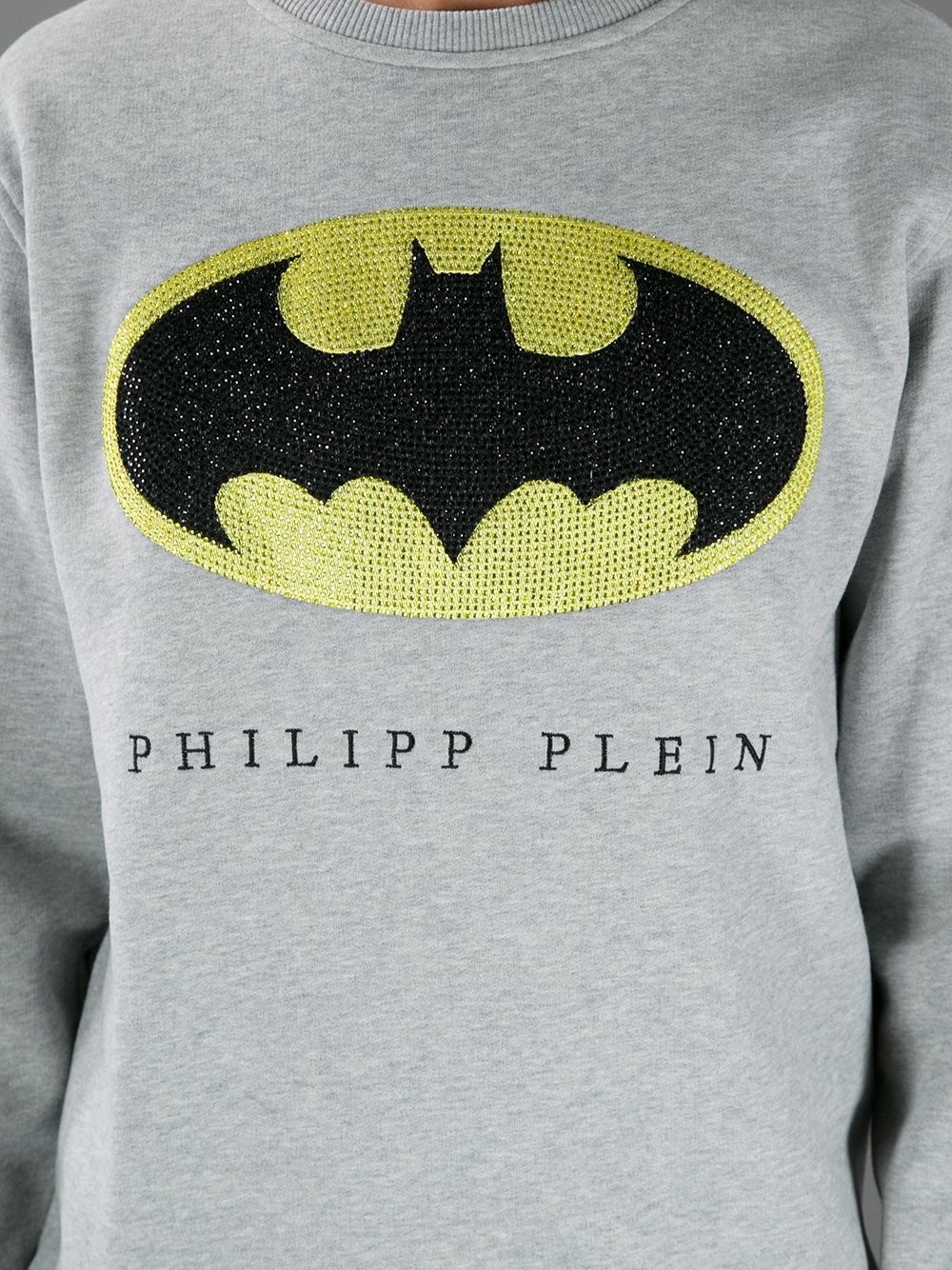 Philipp Plein Batman Sweatshirt in Grey 