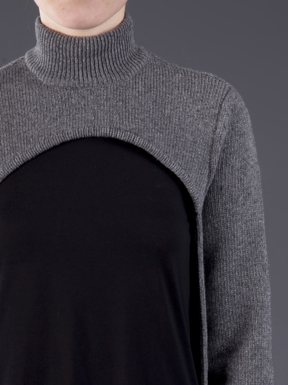 Givenchy Turtleneck Sweater in Grey (Gray) - Lyst