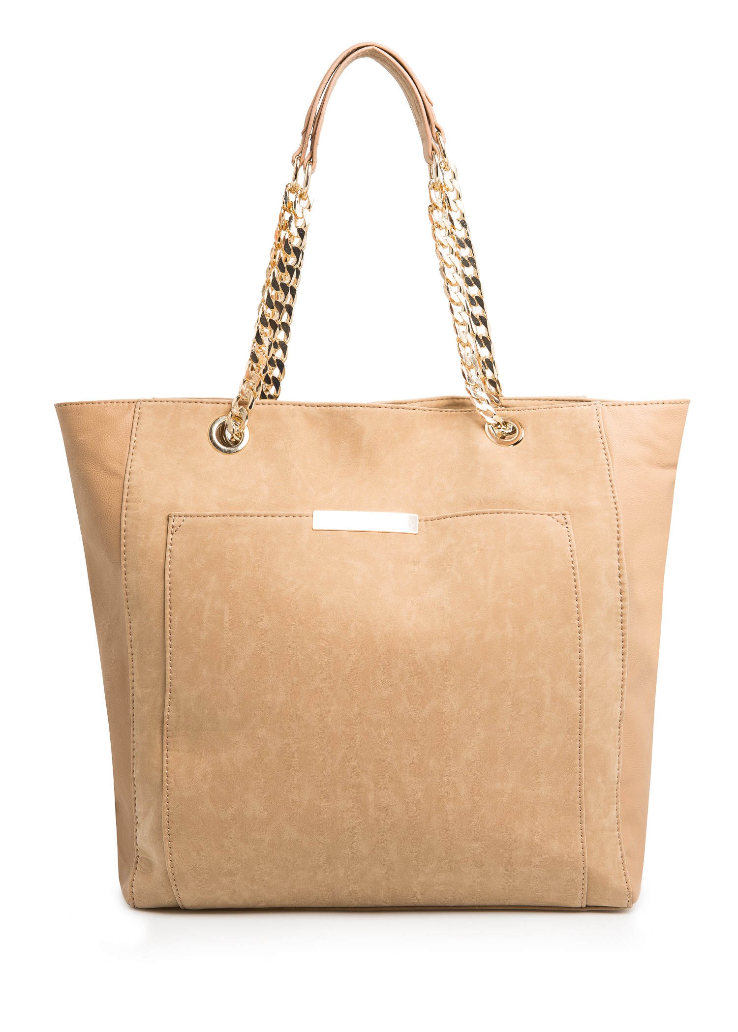 Lyst - Mango Touch Metal Details Shopper Bag in Natural
