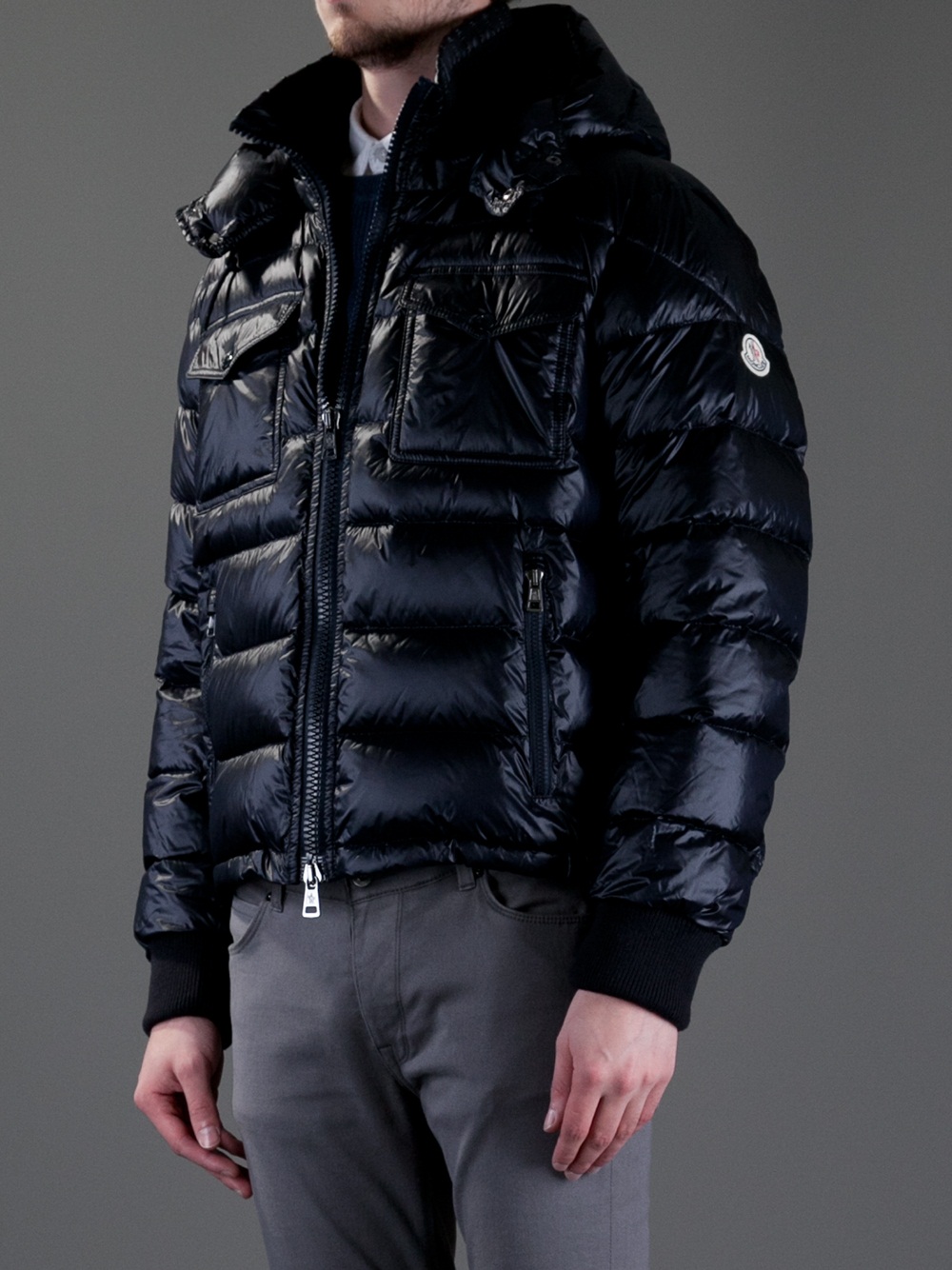 Moncler Fedor Padded Jacket in Navy 