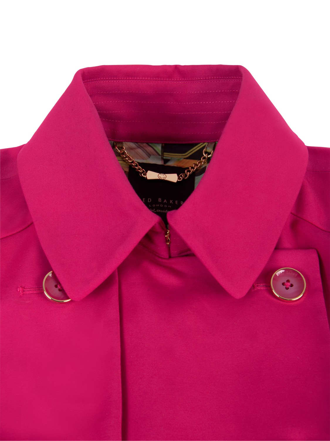 Ted Baker Carisa Double Breasted Belted Trench Coat in Pink | Lyst UK