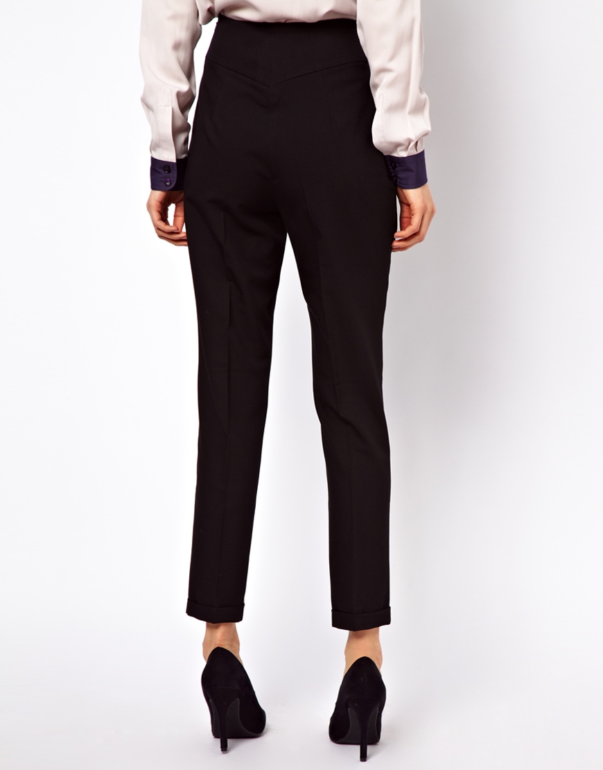 High waisted evening trousers Clearance