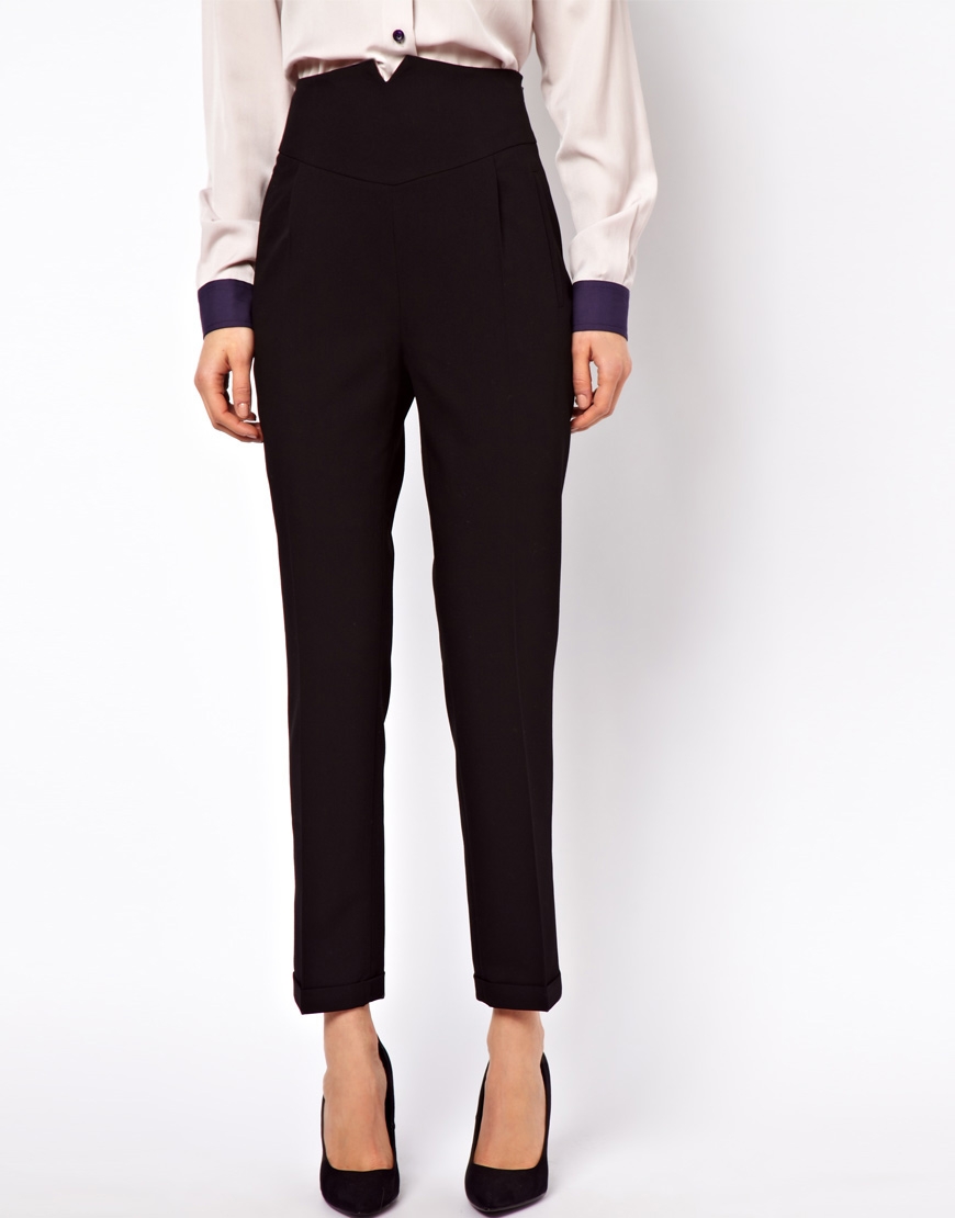 High waisted evening trousers Clearance