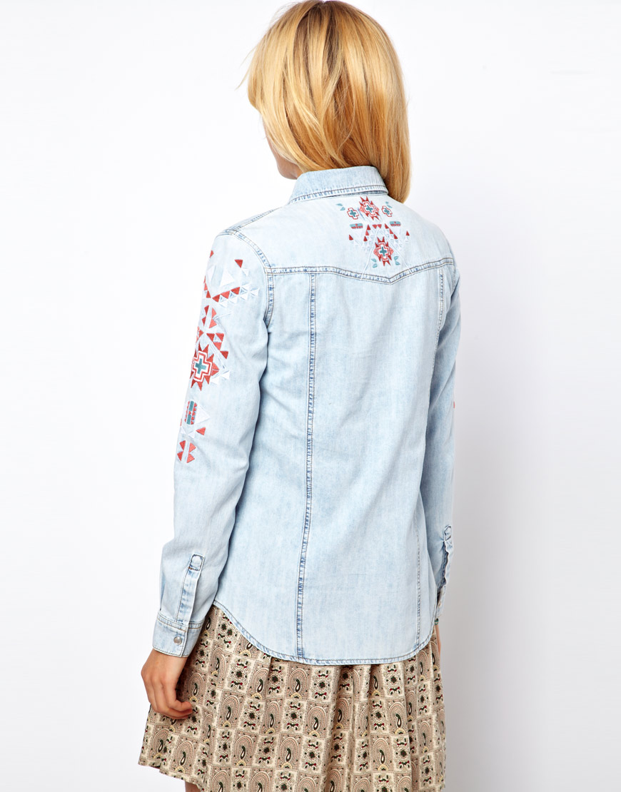 asos embroidered shirt