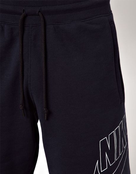 Nike Sweat Shorts Aw77 Logo in Blue for Men | Lyst