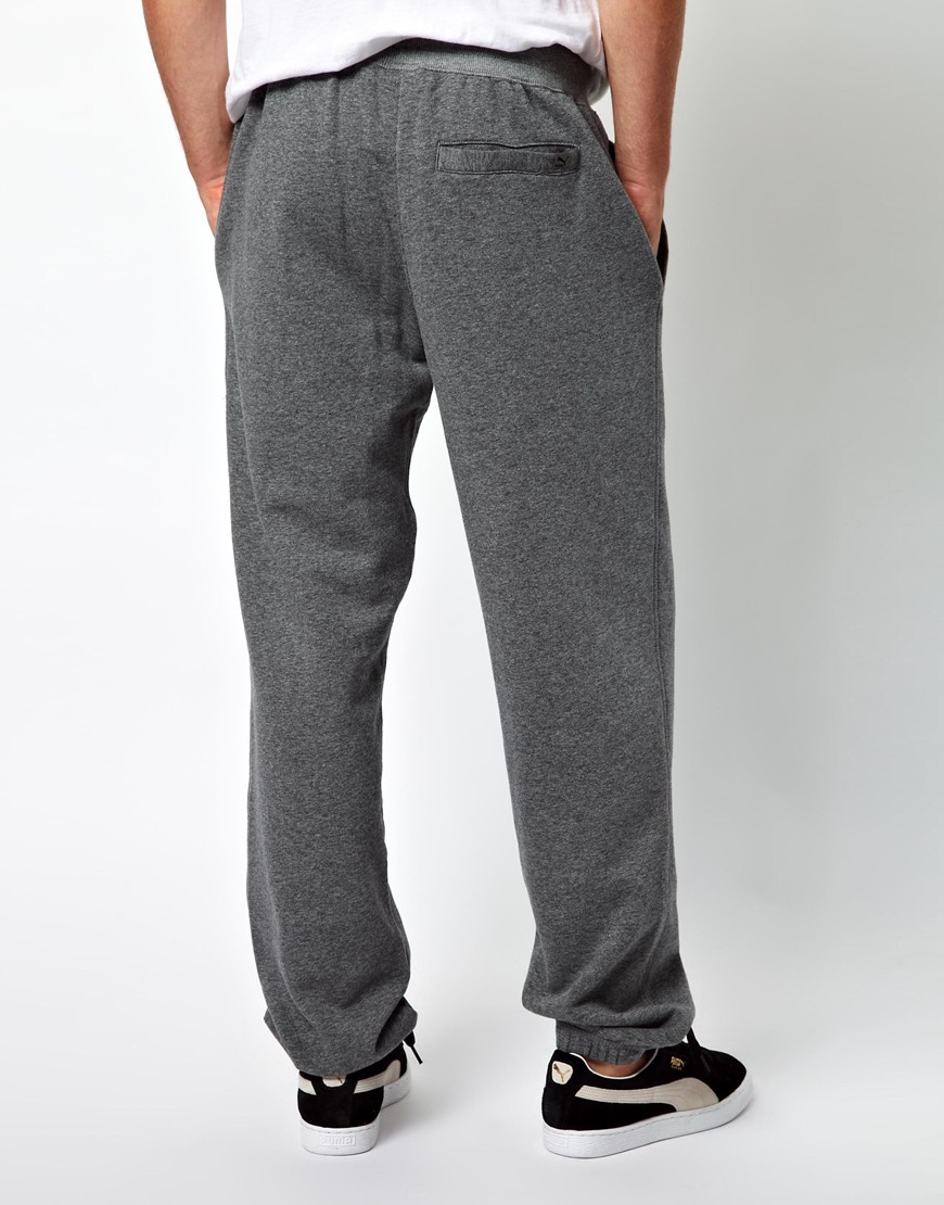 puma grey sweat pants