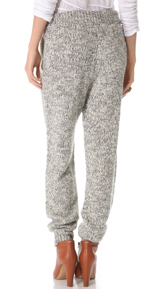 Thakoon Addition Marled Knit Sweatpants in Black (Gray) - Lyst