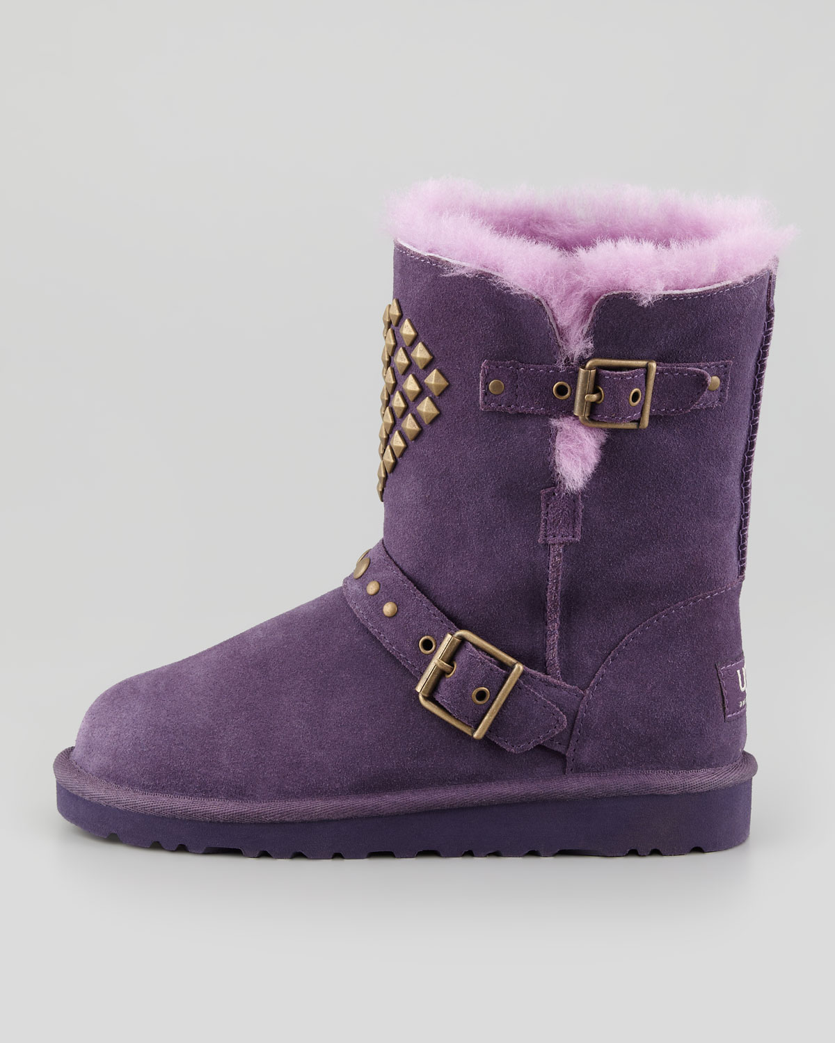 UGG Adrianna Studded Heart Boot Purple Velvet - Lyst