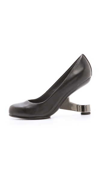 UN UNITED NUDE EAMZ LENTE blue ombre black patent ankle