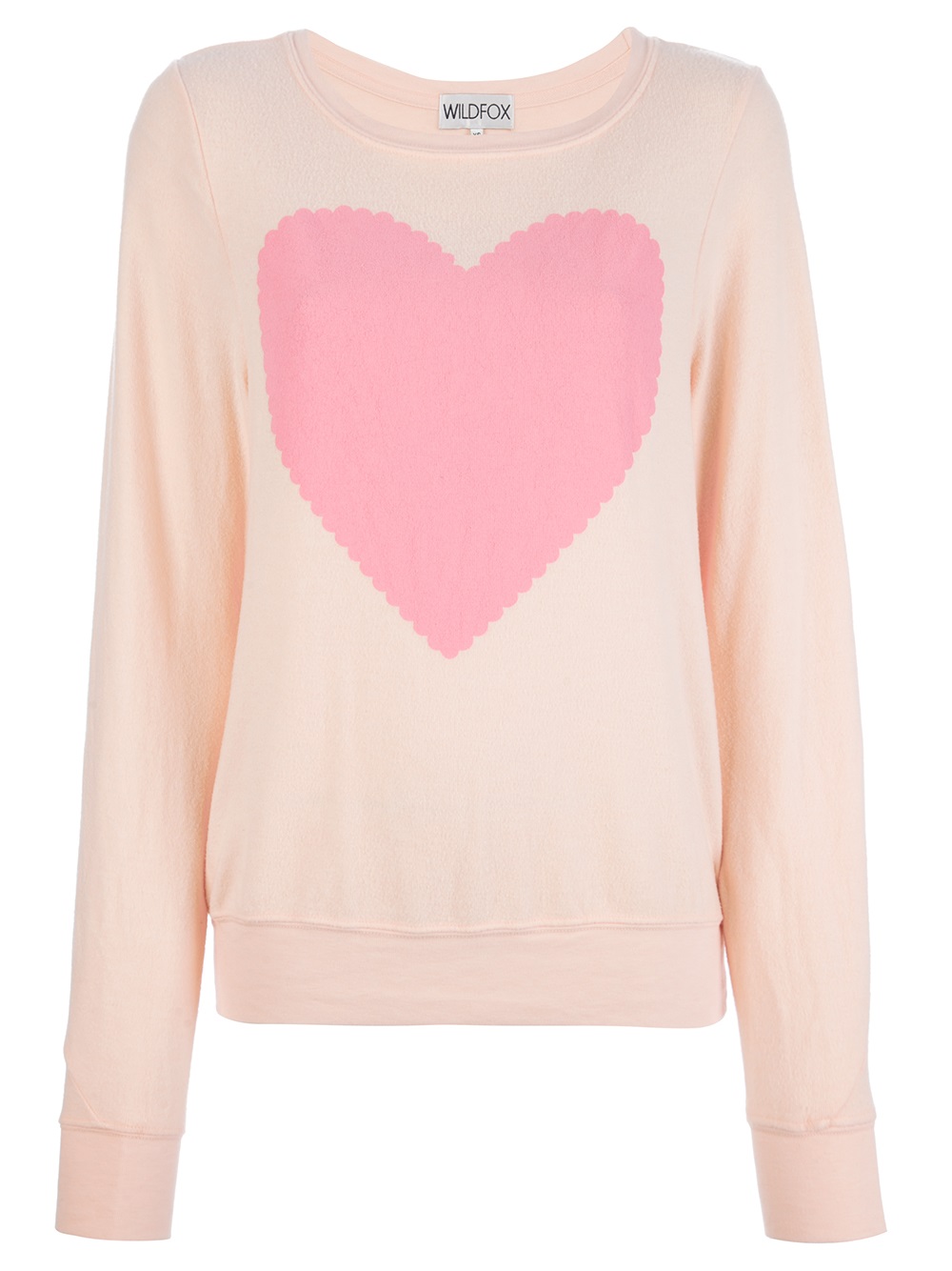 rangle visuel Våd Wildfox Heart Print Sweater in Pink | Lyst