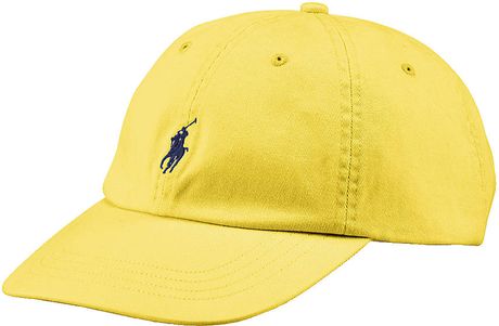 Polo Ralph Lauren Classic Chino Sports Cap in Yellow for Men | Lyst