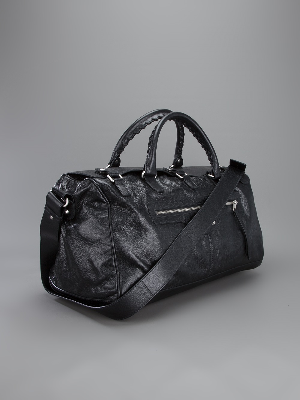 Balenciaga Lariat Squash Bag in Black for Men - Lyst