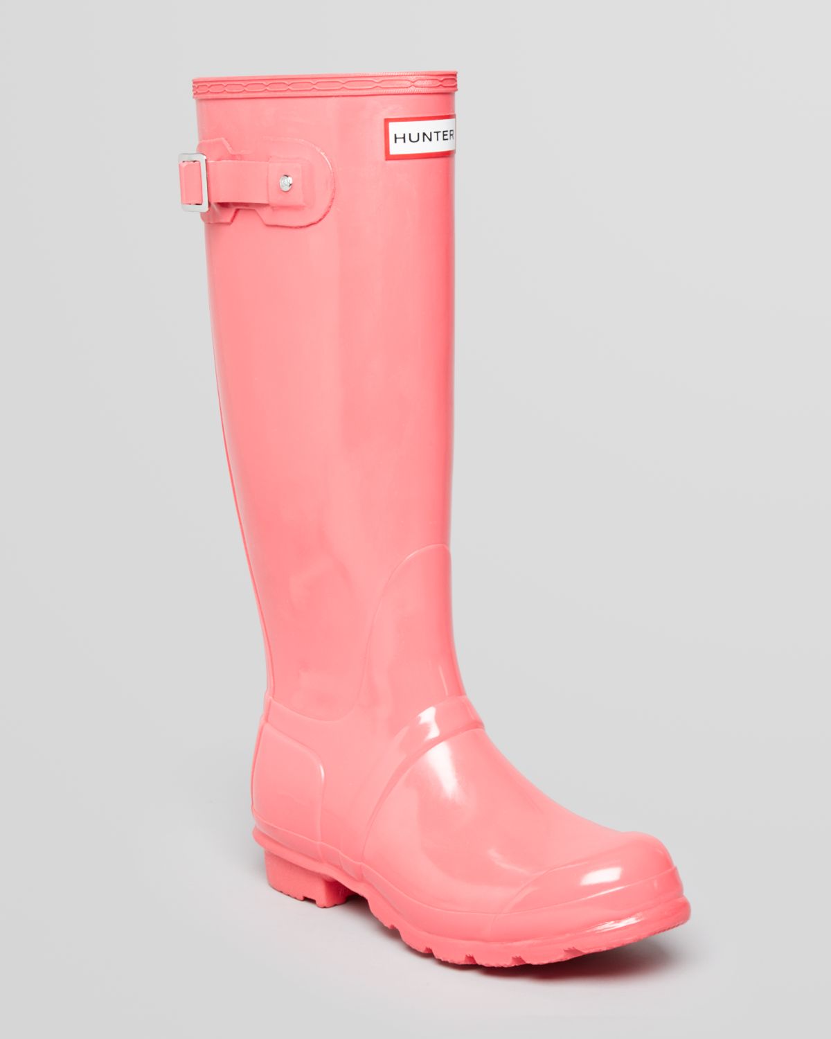 HUNTER Rain Boots Original Tall Gloss in Crimson Pink (Pink) Lyst