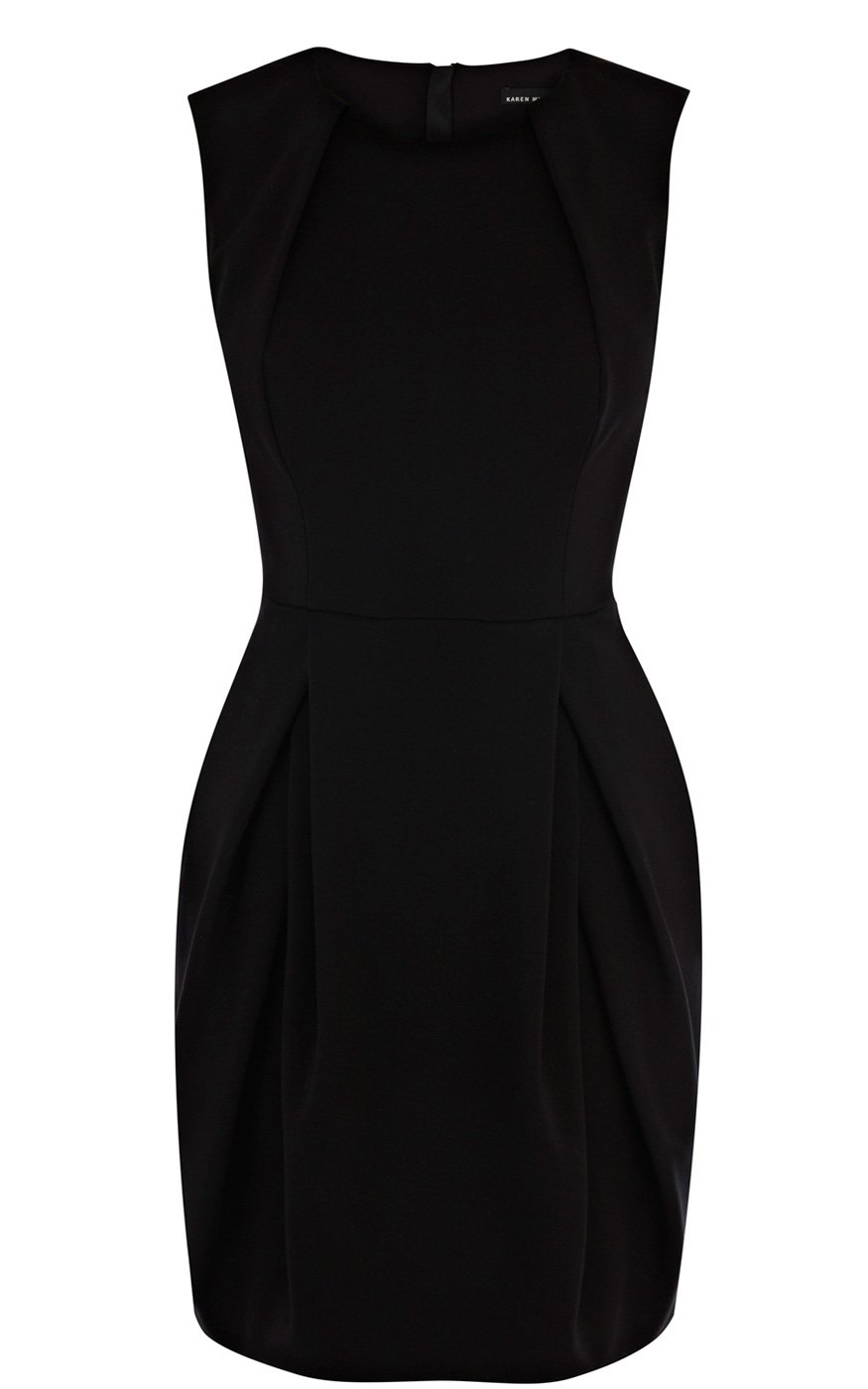 Karen millen Jersey Bubble Dress in Black | Lyst