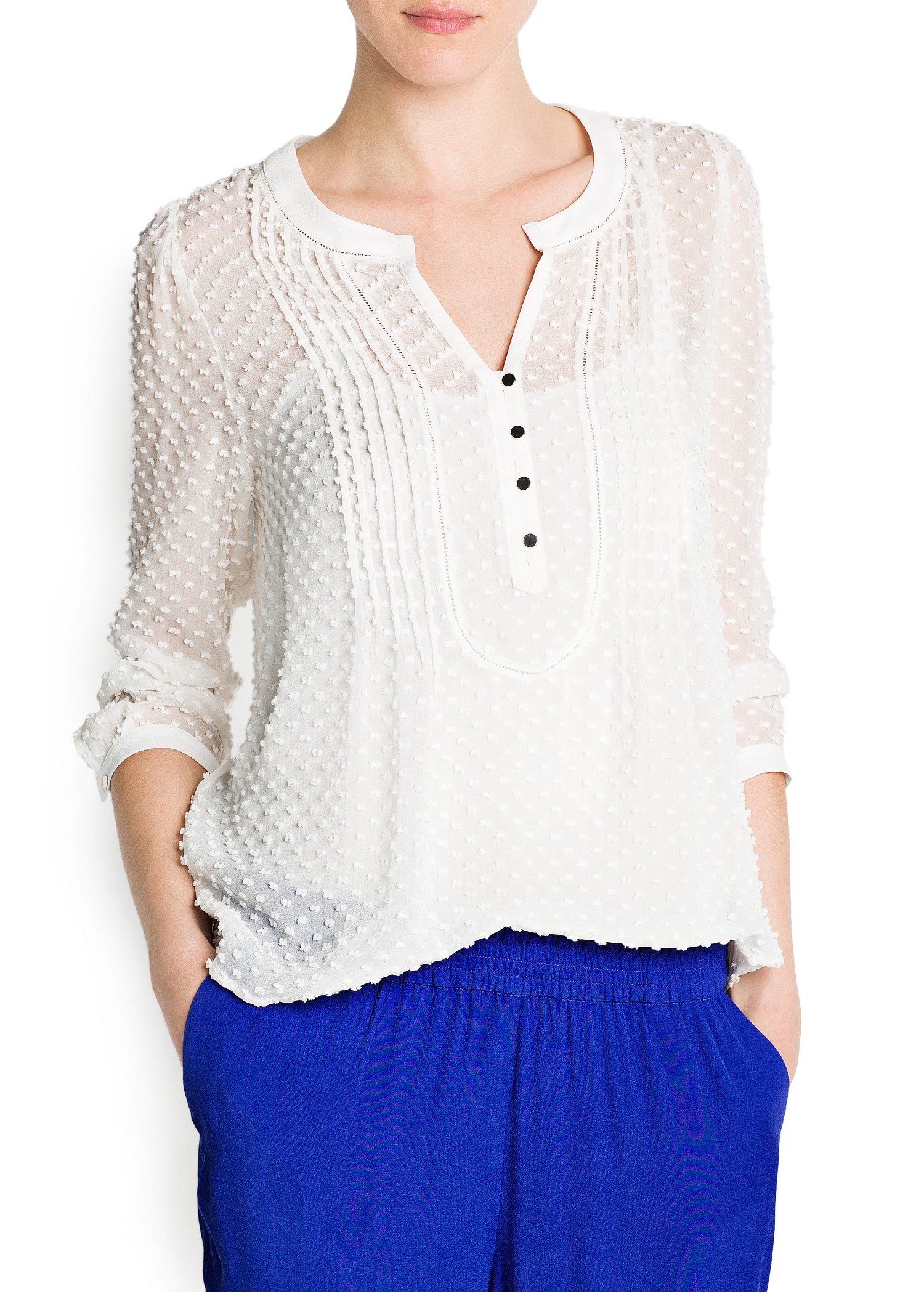mango silk shirt