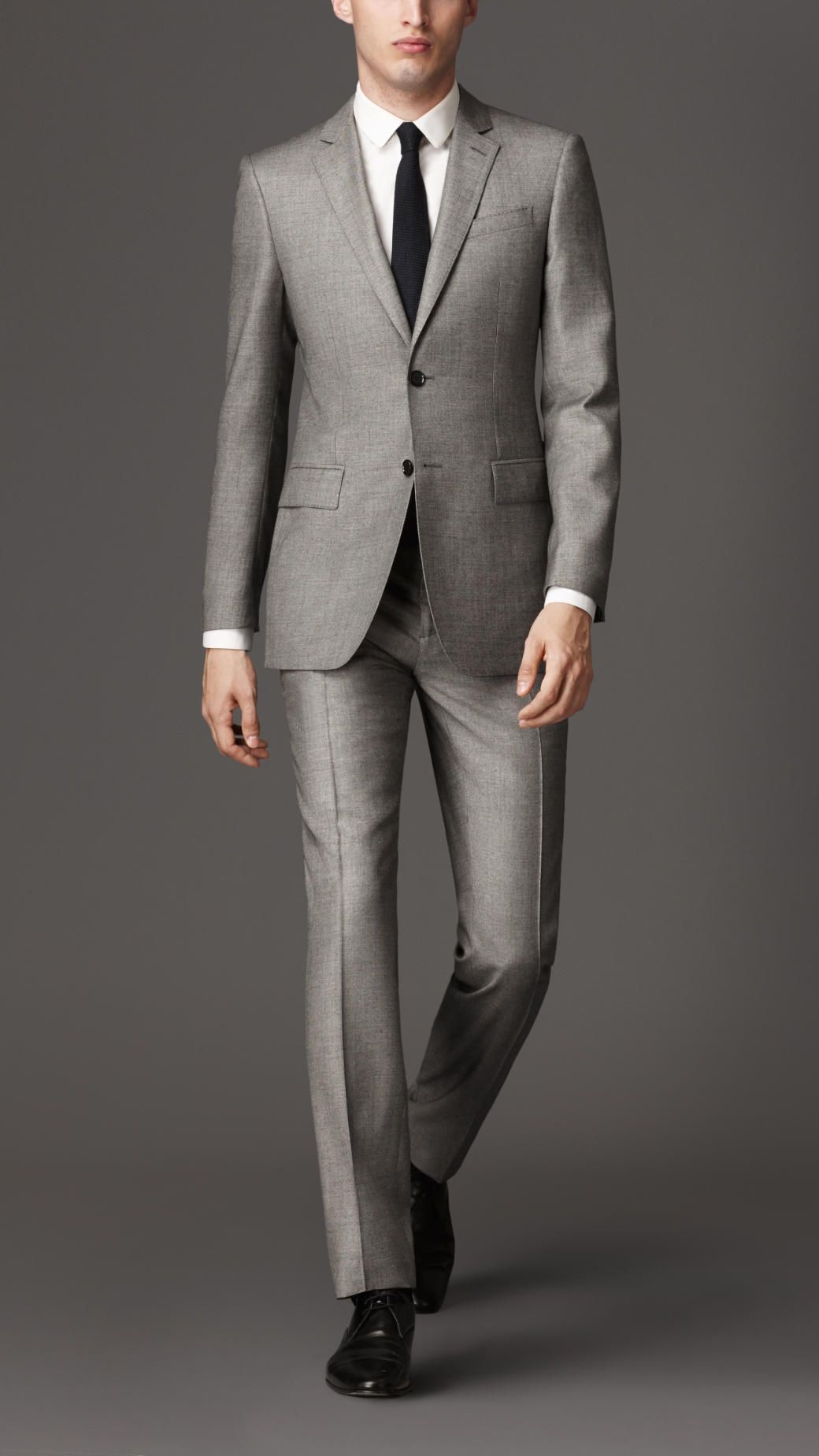 burberry grey suit