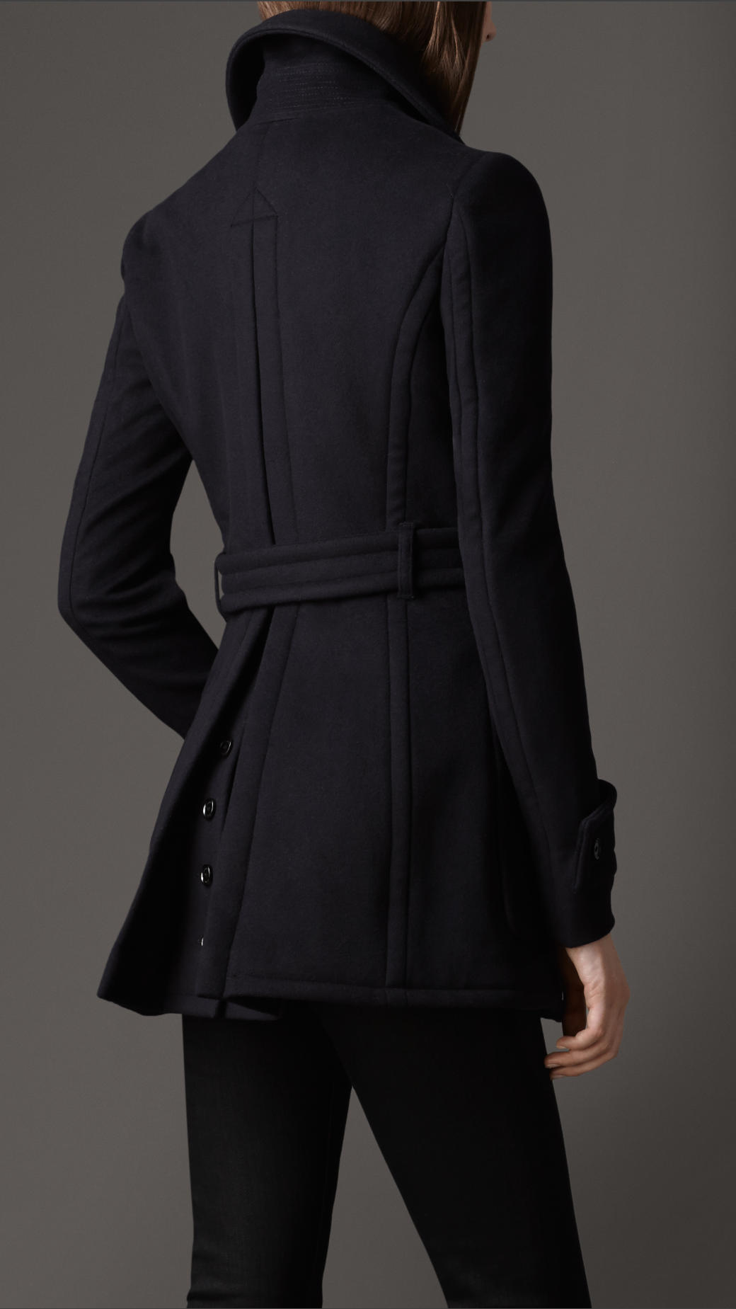 burberry women's wool cashmere pea coat