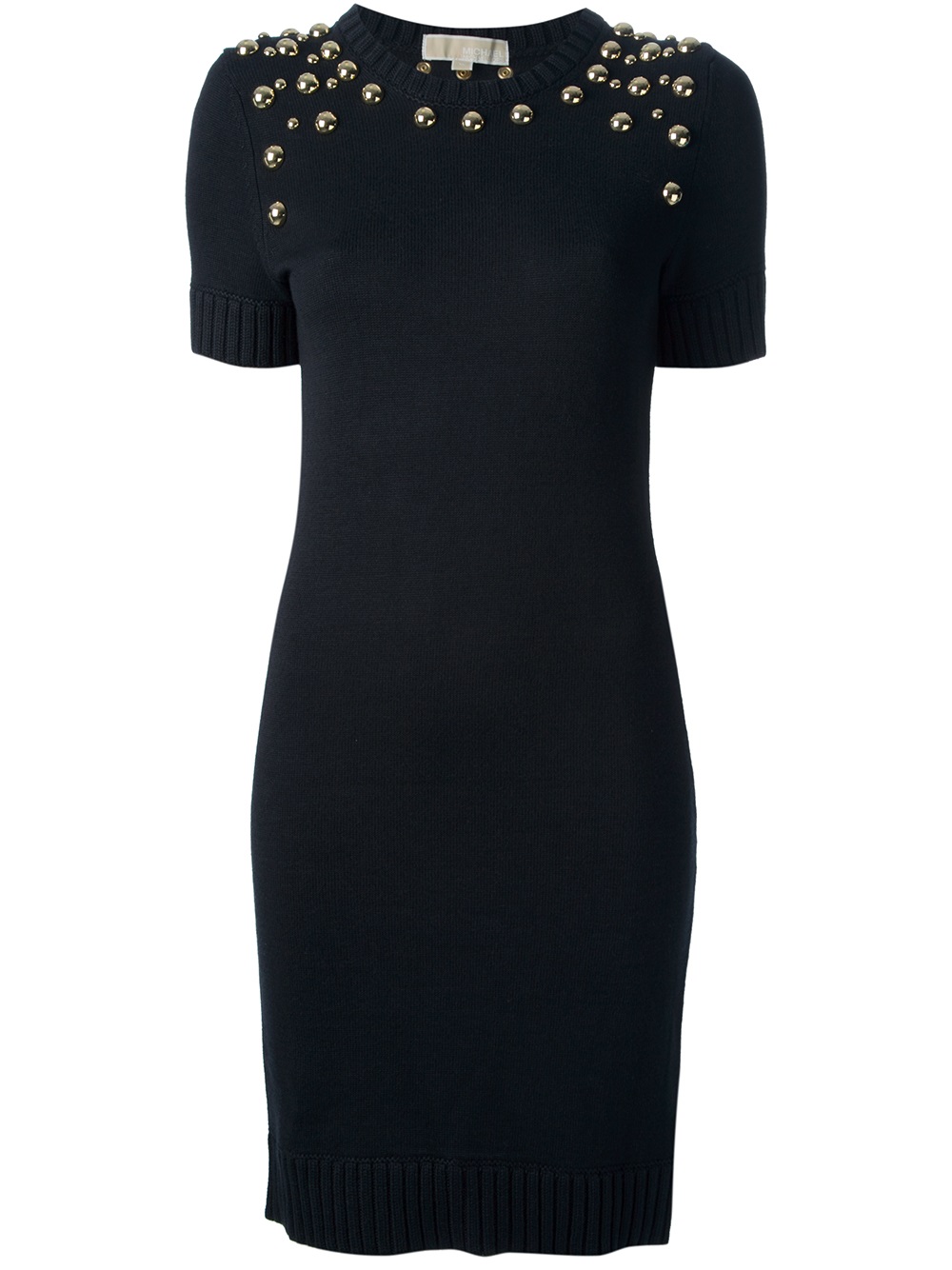 Lyst - Michael michael kors Studded Sweater Dress in Blue