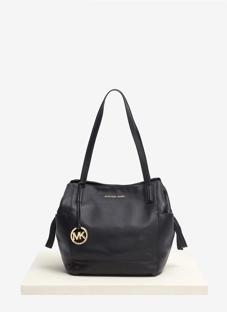 Michael Kors Black Soft Leather Handbag Online Sale, UP TO 56% OFF