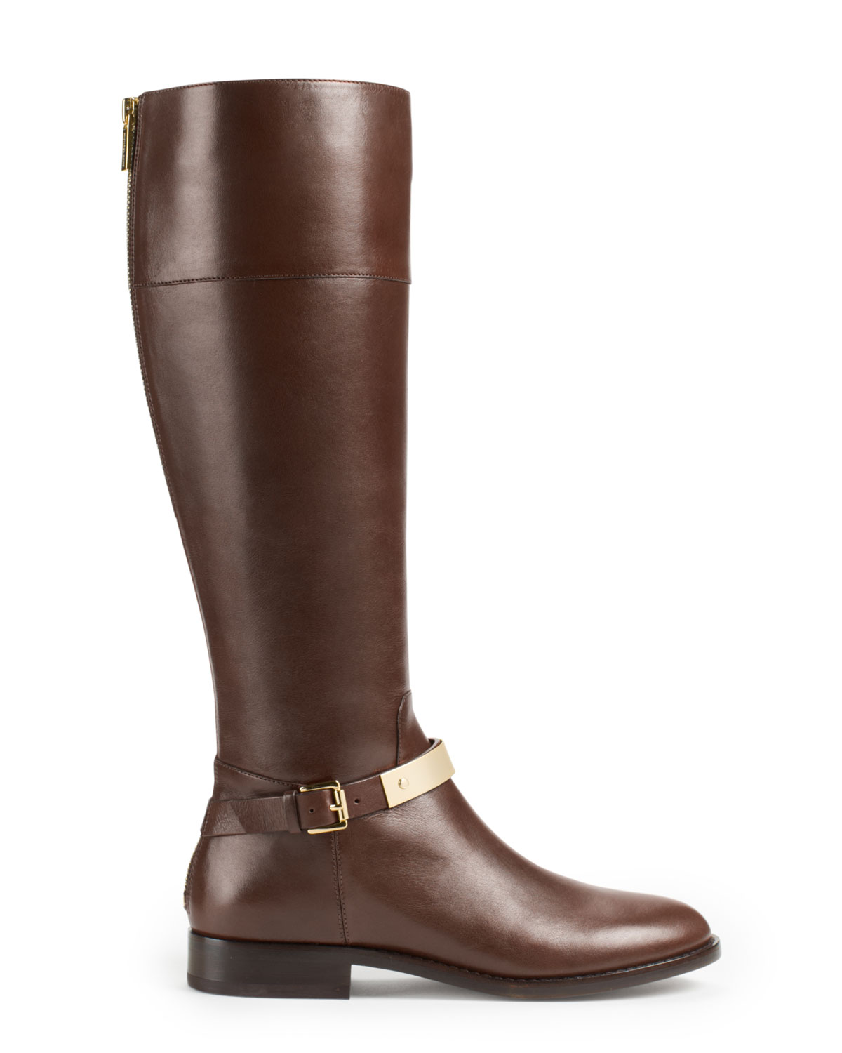 michael kors kincaid leather riding boot