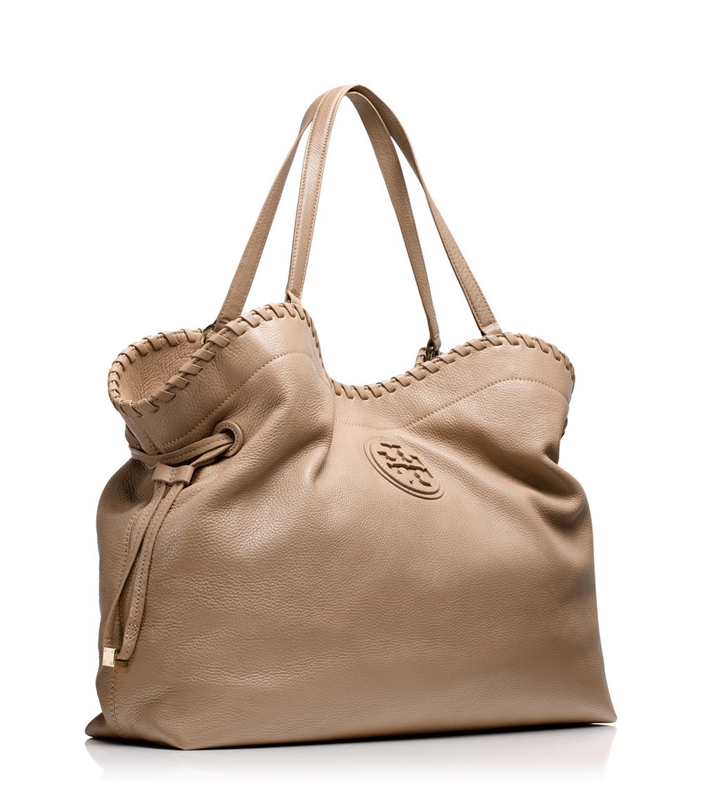 Tory Burch Marion Slouchy Tote in Natural | Lyst