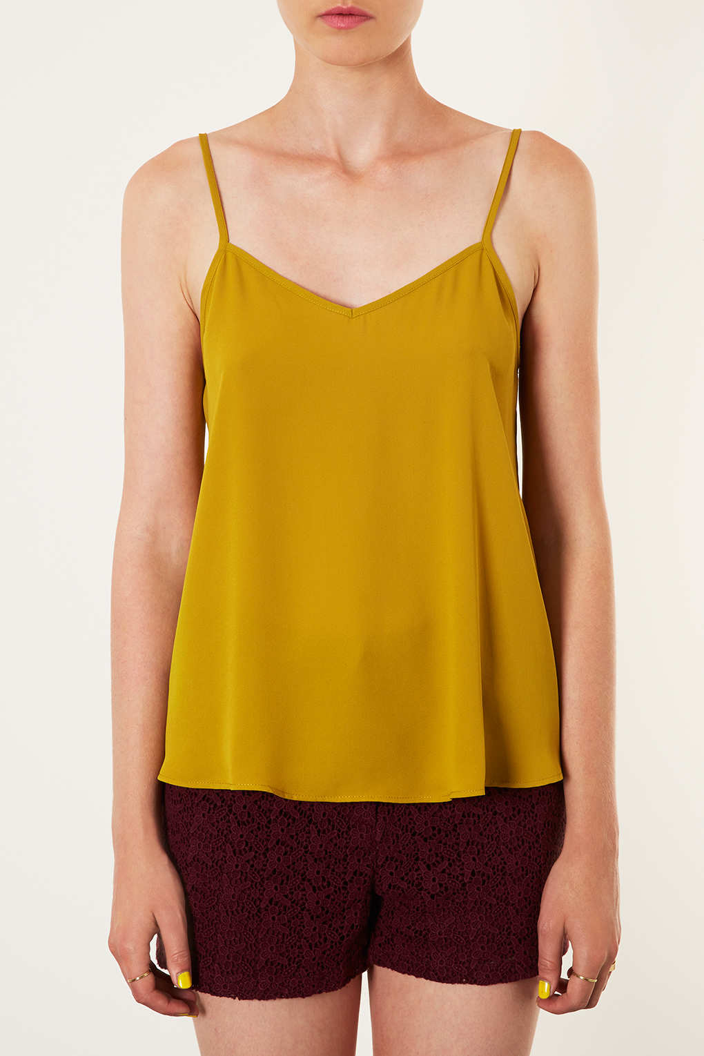 mustard camisole top
