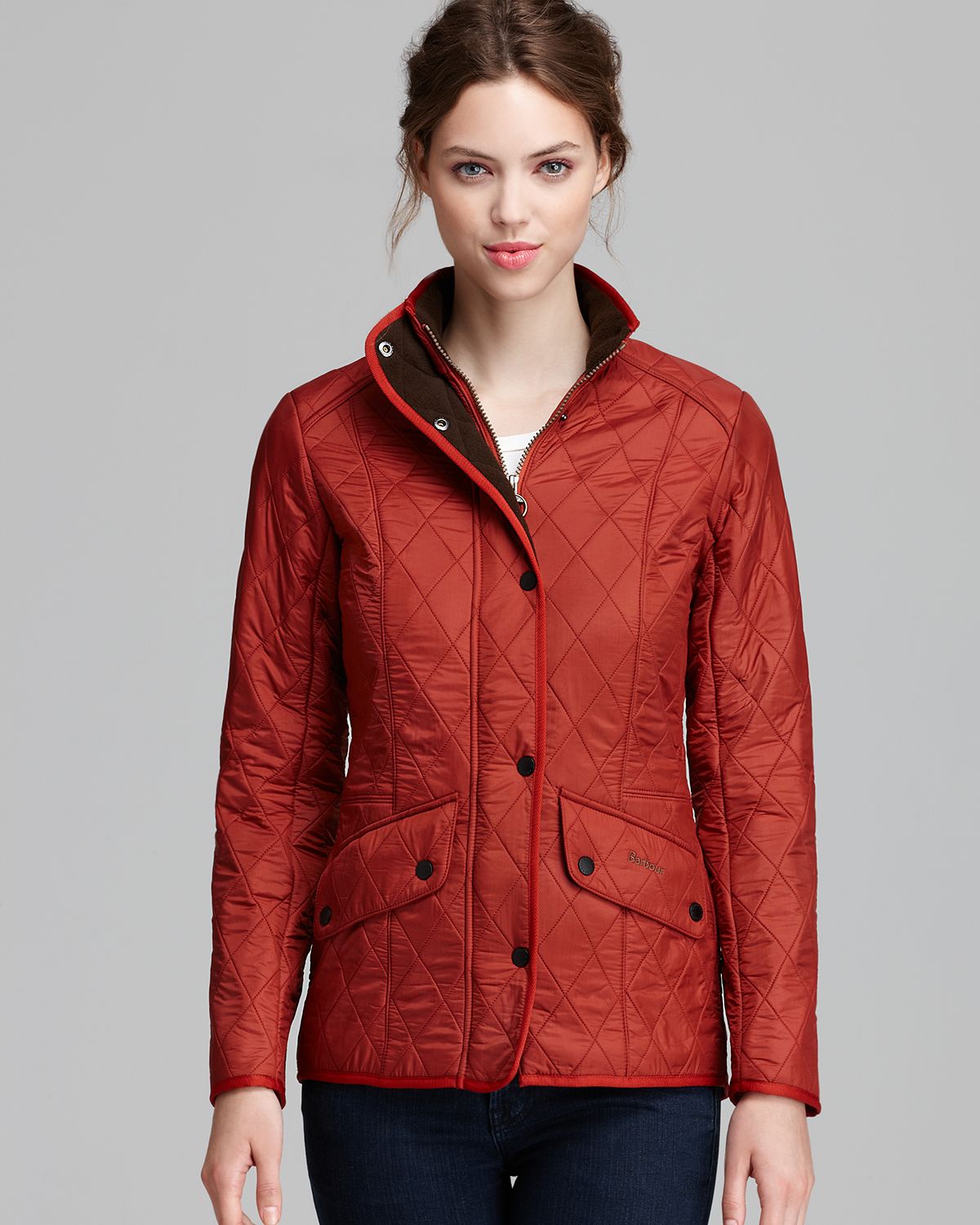Barbour Cavalry Polarquilt Jacket in Red Lyst Barbour Cavalry Polarquilt Jacket in Red Lyst