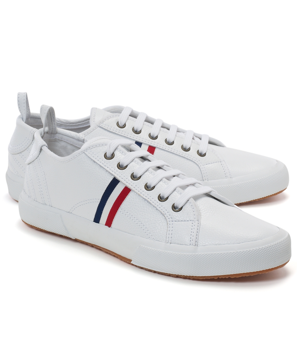 brooks white leather tennis shoes