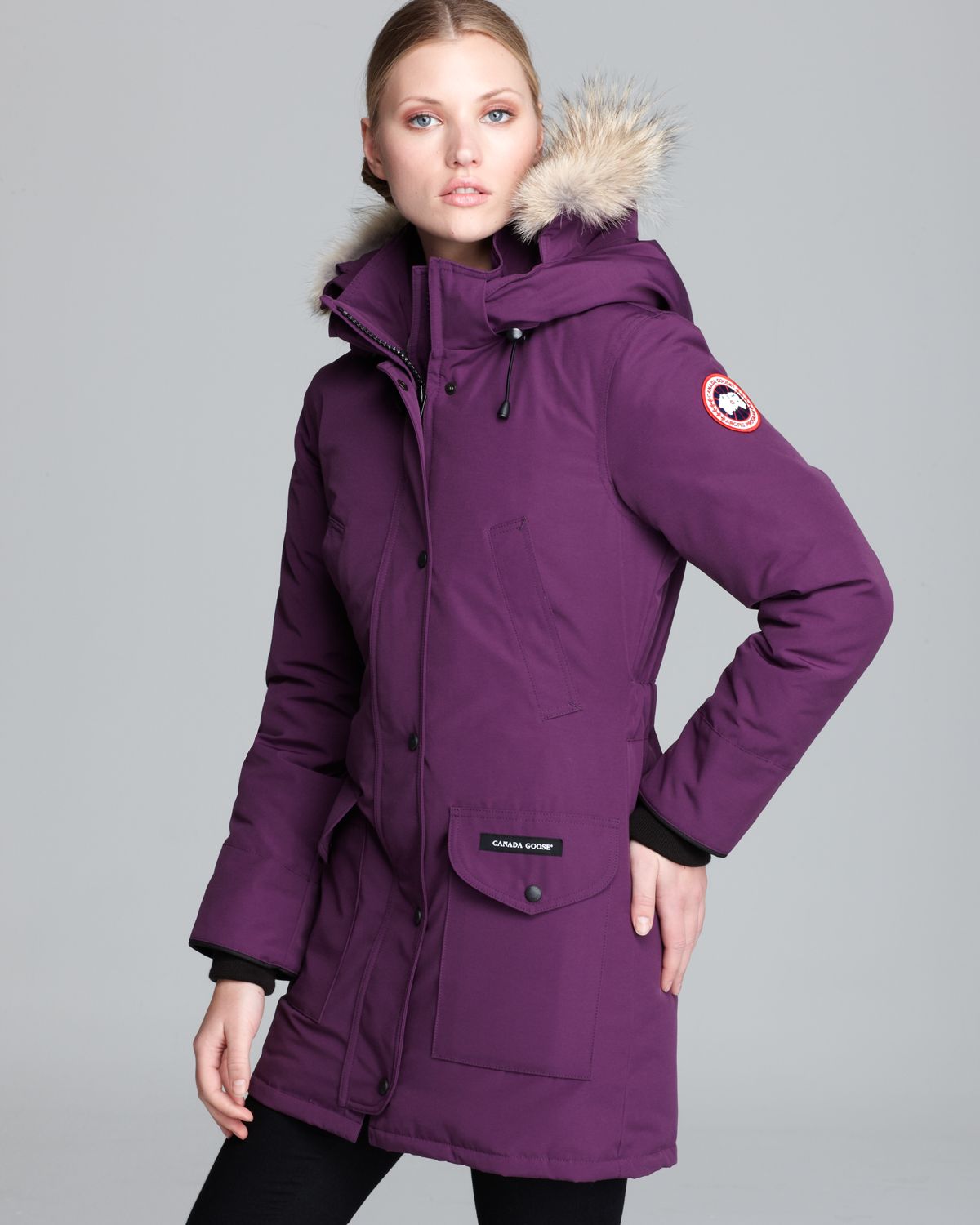 canada goose purple jacket